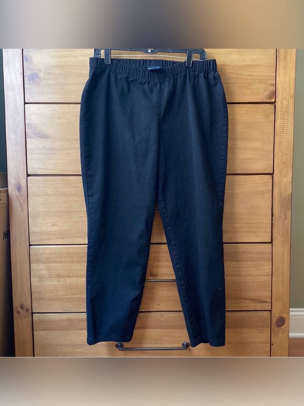 Avenue Blues Black Denim Elastic Waist Legging Pant | 14/16